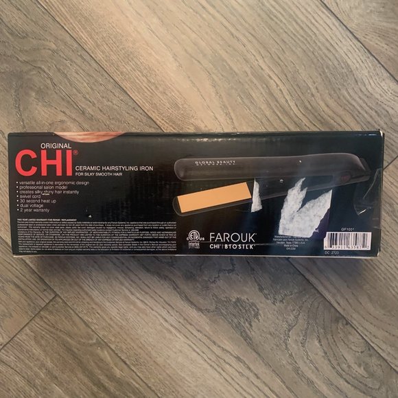 NWT CHI ORIGINAL CERAMIC HAIRSTYLING STRAIGHTENER IRON 1" - Picture 3 of 5
